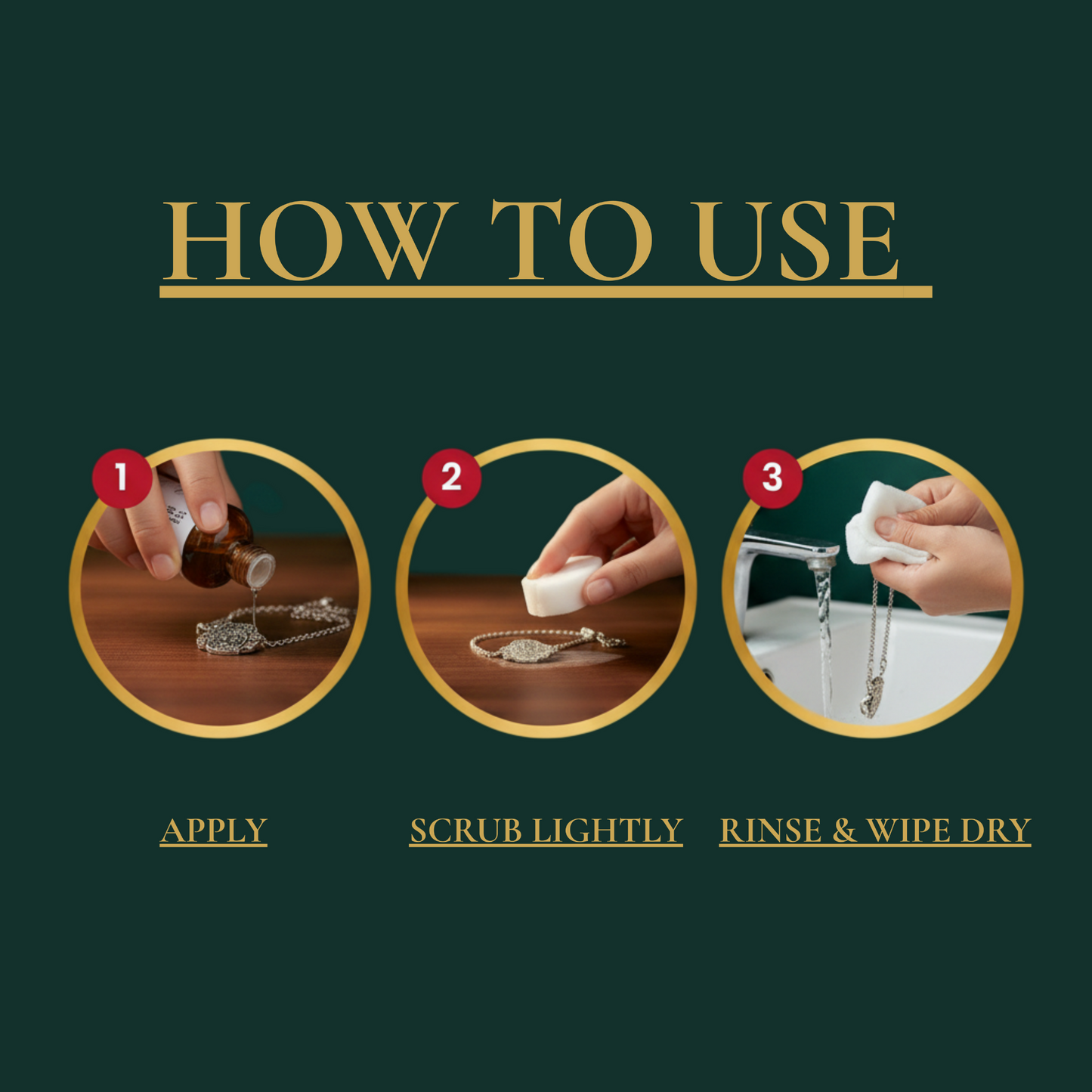 OrnaClean 4-in-1 Gold, Silver, Brass & Copper Cleaner